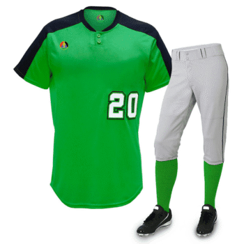 Premium Baseball Uniforms - Green Orange & Mustard | Eco-Friendly &  High Performance