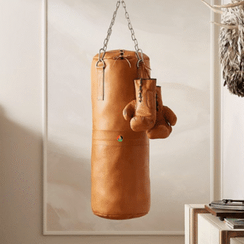 Brown Punching Bag & Gloves Set – Complete Training Combo
