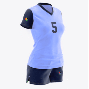 Women’s Rugby Uniform – Performance Fit & Durable Fabric- Blue/Yellow